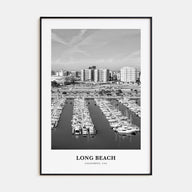 Long Beach Portrait B&W No 2 Poster
