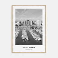 Long Beach Portrait B&W No 2 Poster