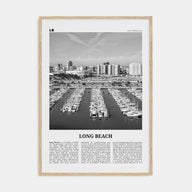 Long Beach Travel B&W No 2 Poster