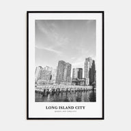 Long Island City Portrait B&W Poster
