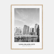 Long Island City Portrait B&W Poster