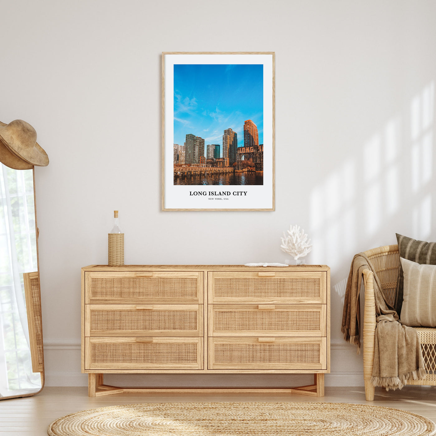 Long Island City Portrait Color Poster