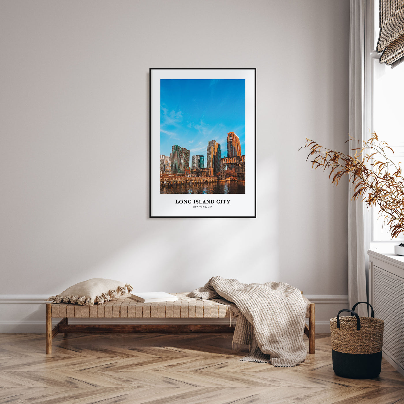 Long Island City Portrait Color Poster