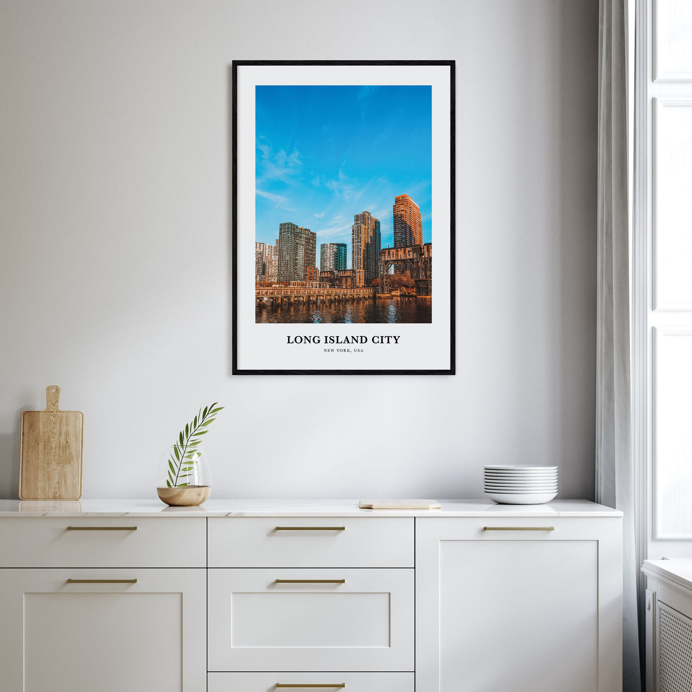 Long Island City Portrait Color Poster