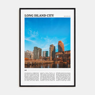 Long Island City Travel Color Poster
