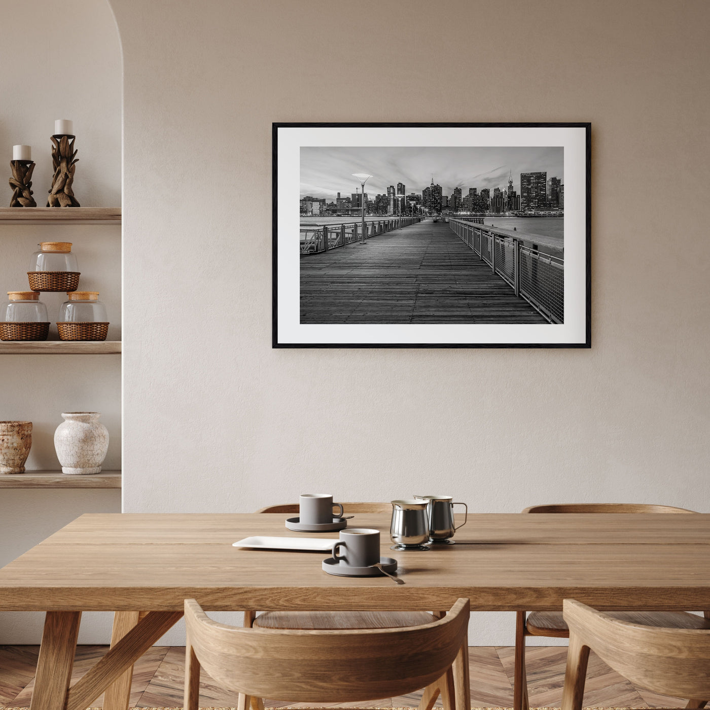 Long Island Landscape B&W Poster