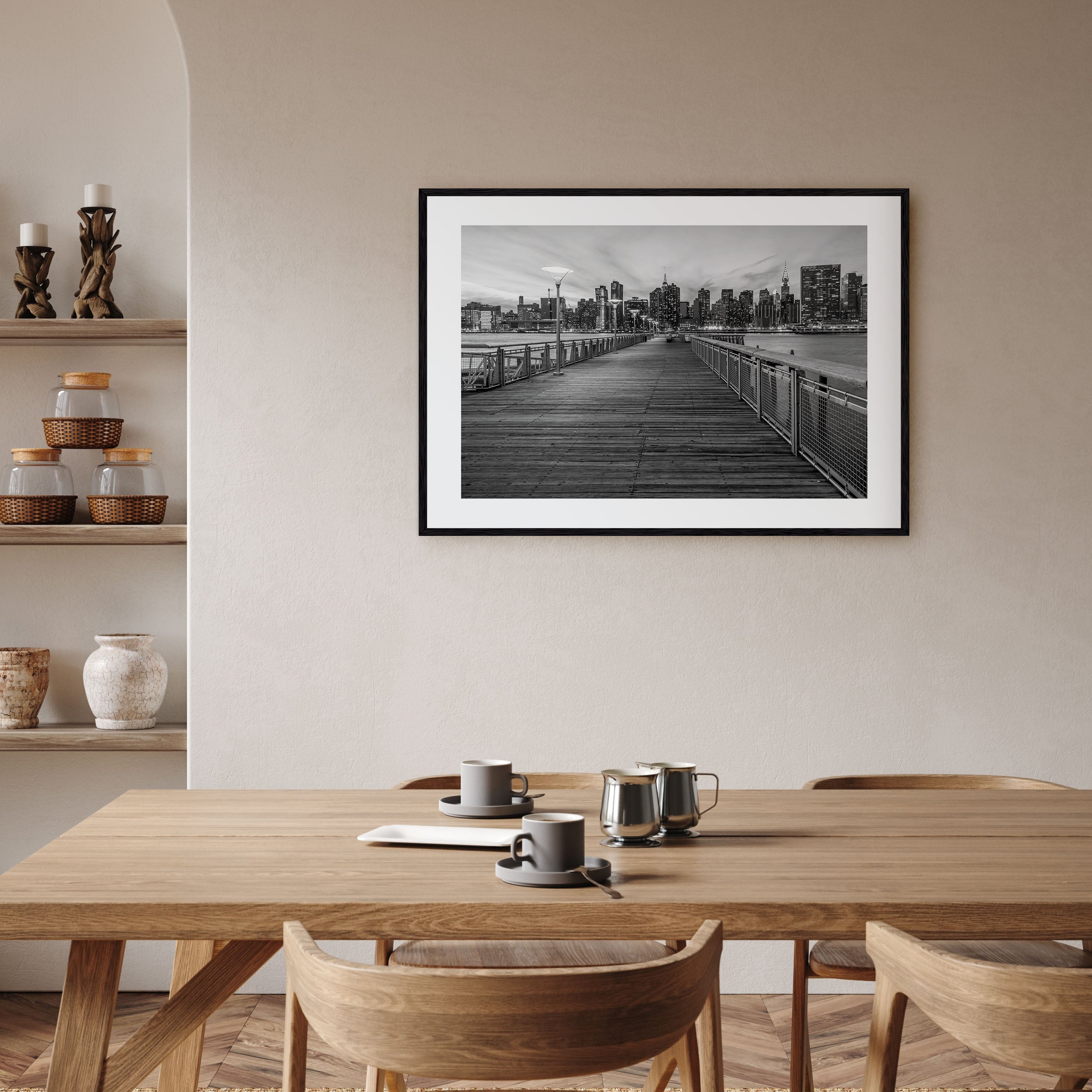 Long Island Landscape B&W Poster