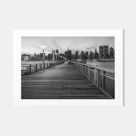 Long Island Landscape B&W Poster