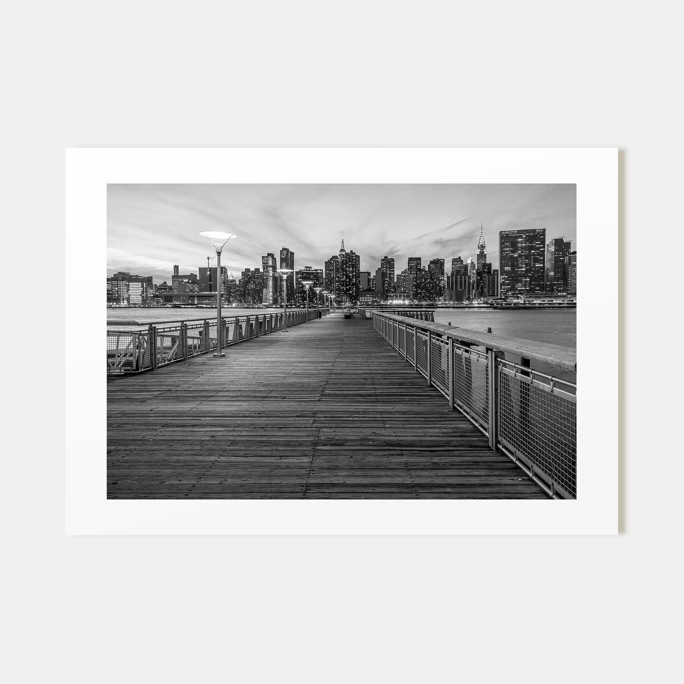 Long Island Landscape B&W Poster