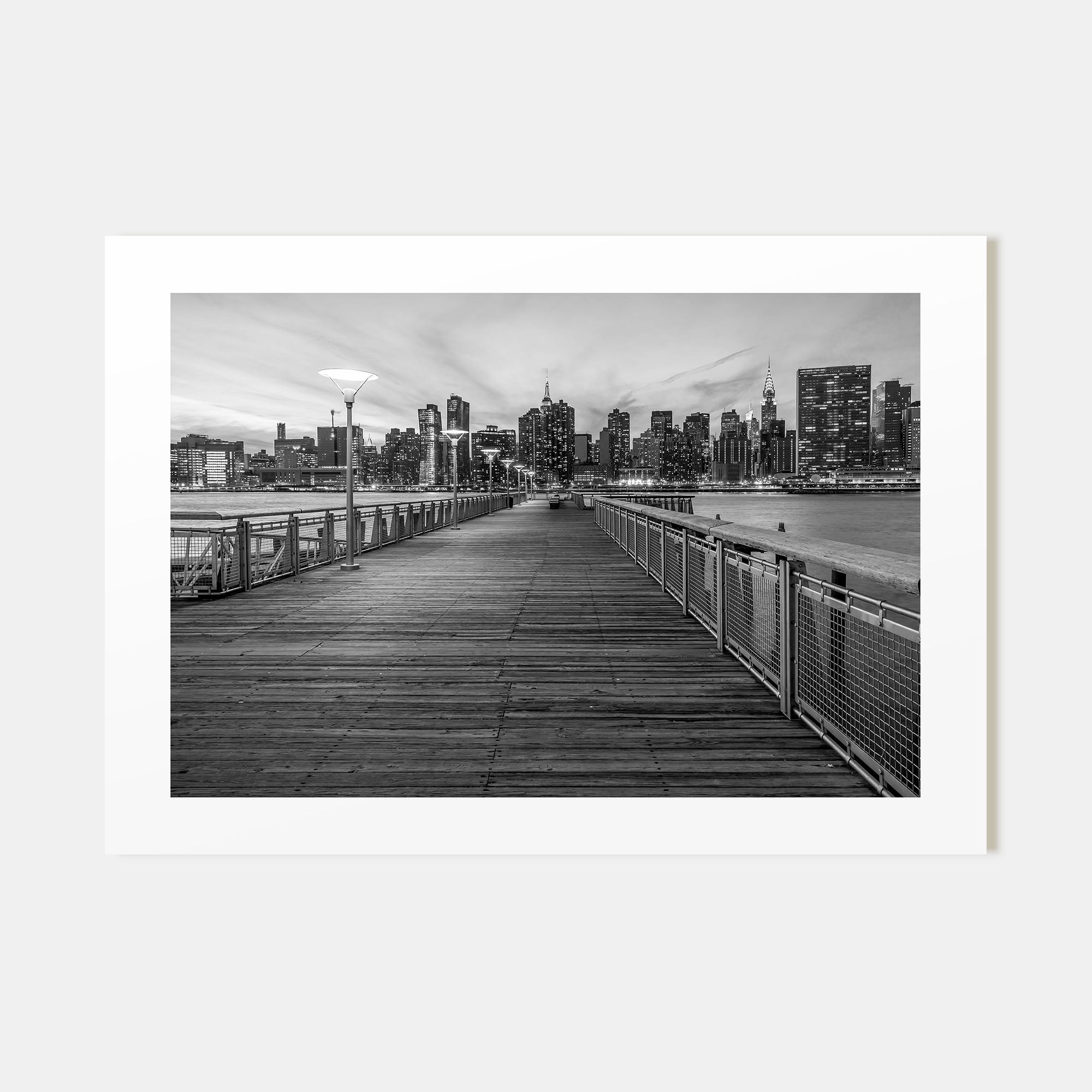 Long Island Landscape B&W Poster