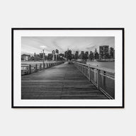 Long Island Landscape B&W Poster