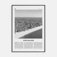 Long Island Travel B&W No 1 Poster