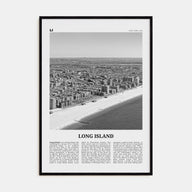 Long Island Travel B&W No 1 Poster