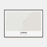 Lorne Map Landscape Poster