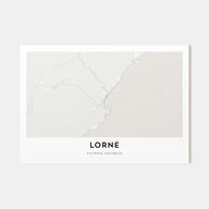 Lorne Map Landscape Poster