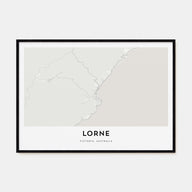 Lorne Map Landscape Poster