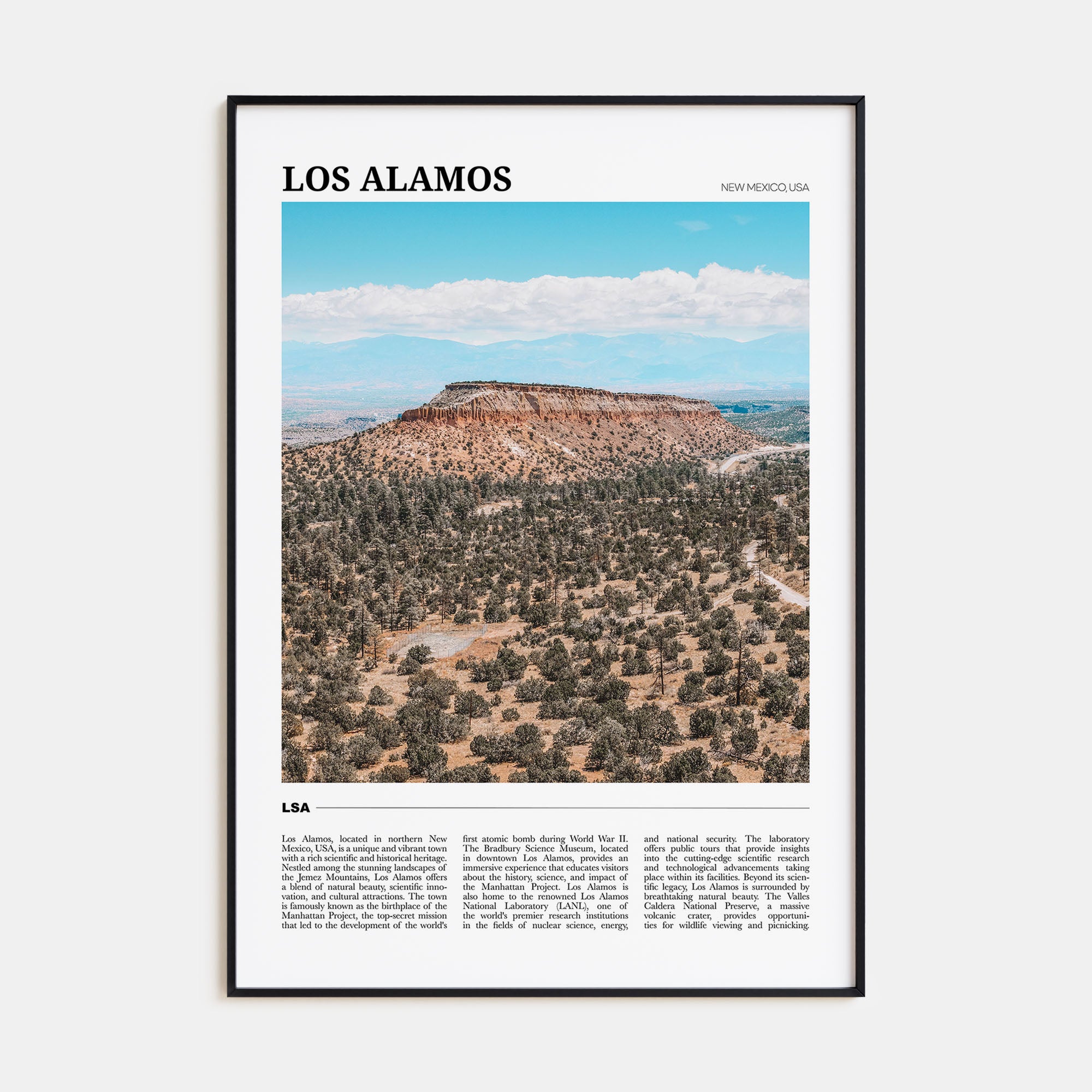 Los Alamos Travel Color Poster