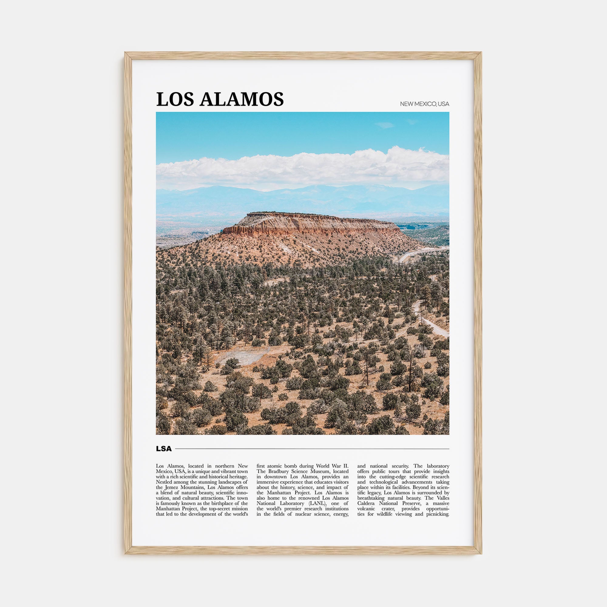 Los Alamos Travel Color Poster