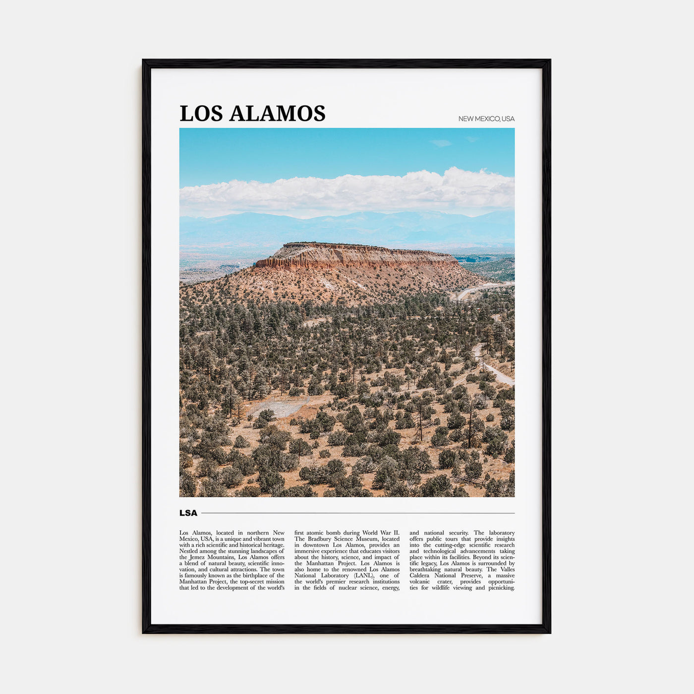 Los Alamos Travel Color Poster