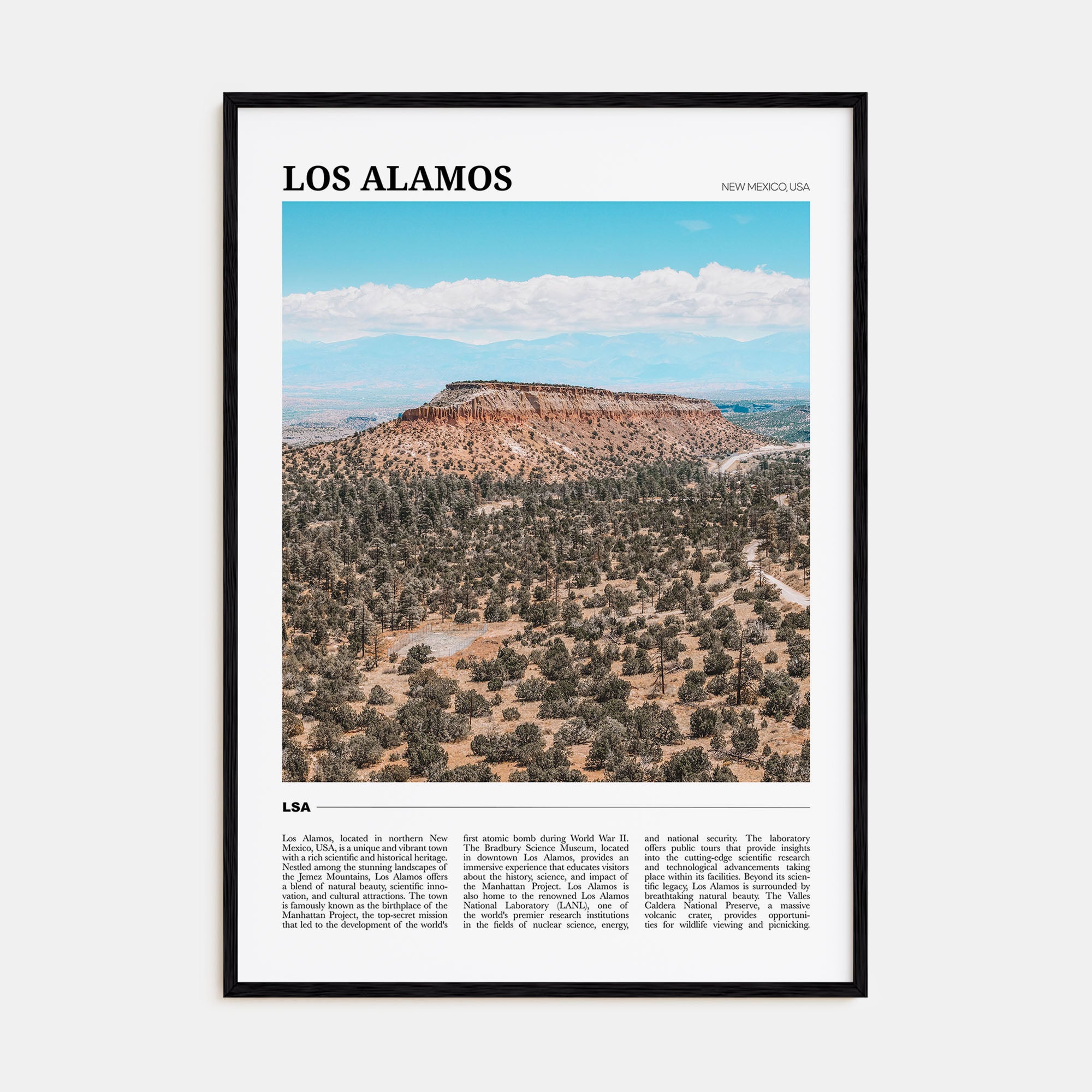 Los Alamos Travel Color Poster