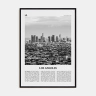 Los Angeles Travel B&W No 4 Poster