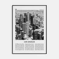 Los Angeles Travel B&W No 5 Poster