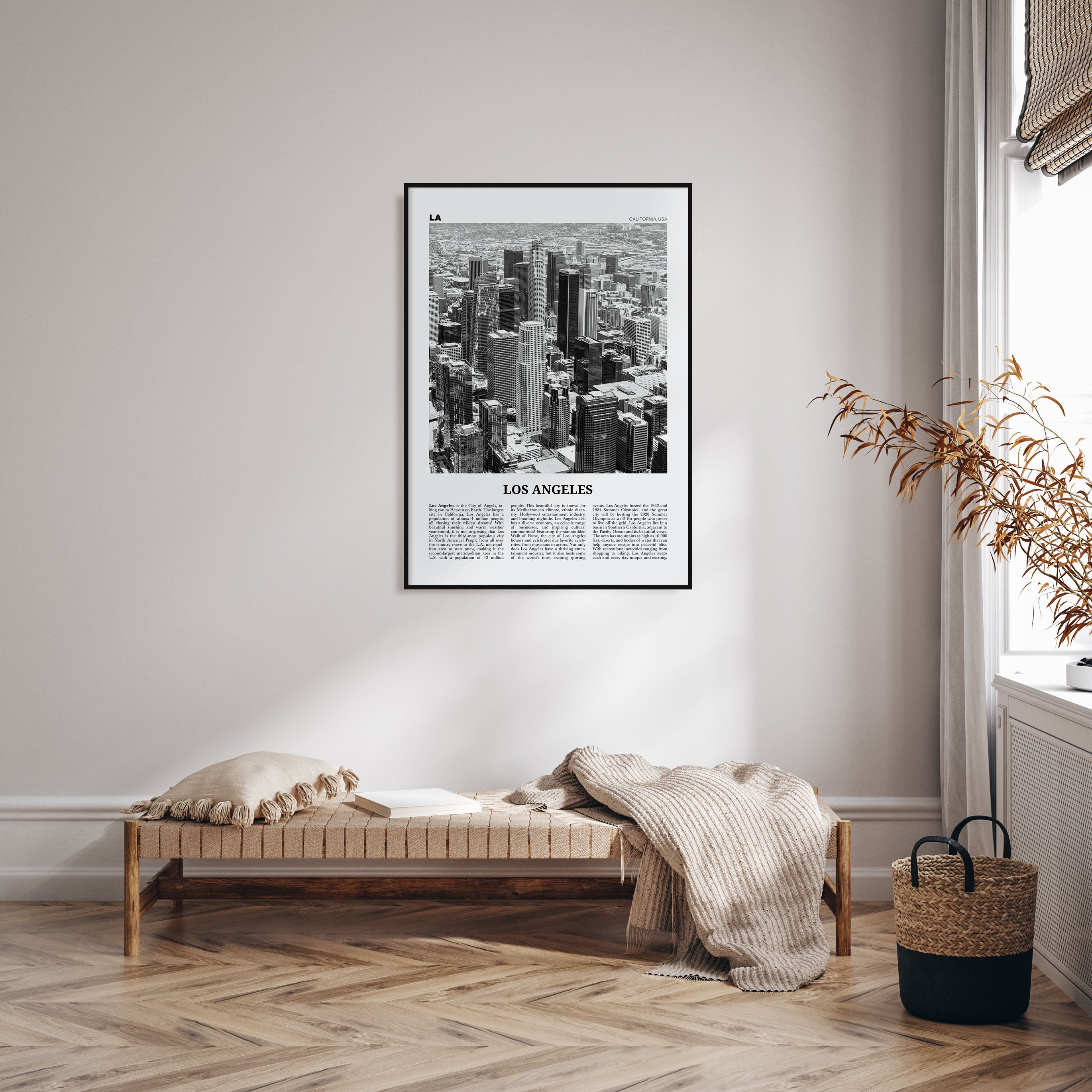 Los Angeles Travel B&W No 5 Poster