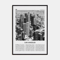 Los Angeles Travel B&W No 5 Poster
