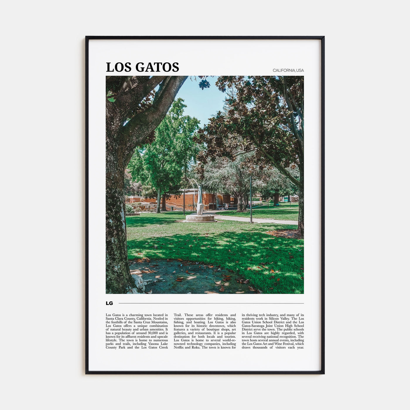 Los Gatos Travel Color Poster