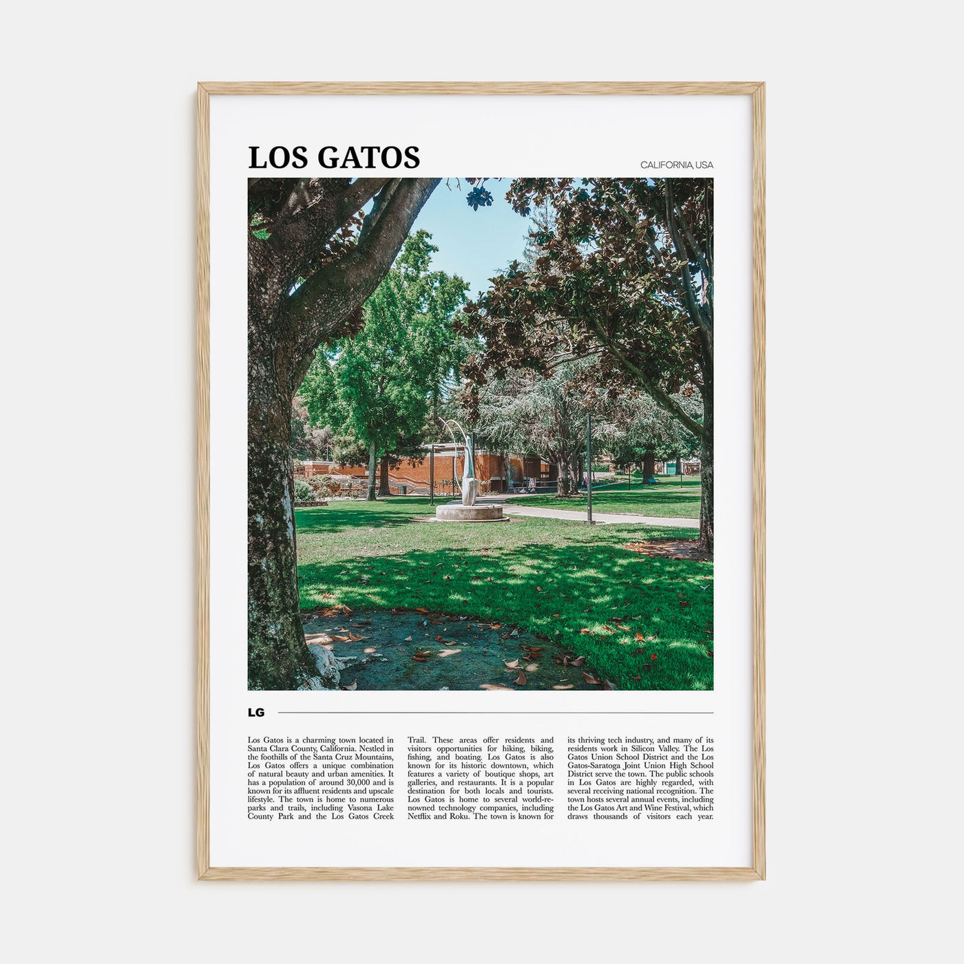 Los Gatos Travel Color Poster