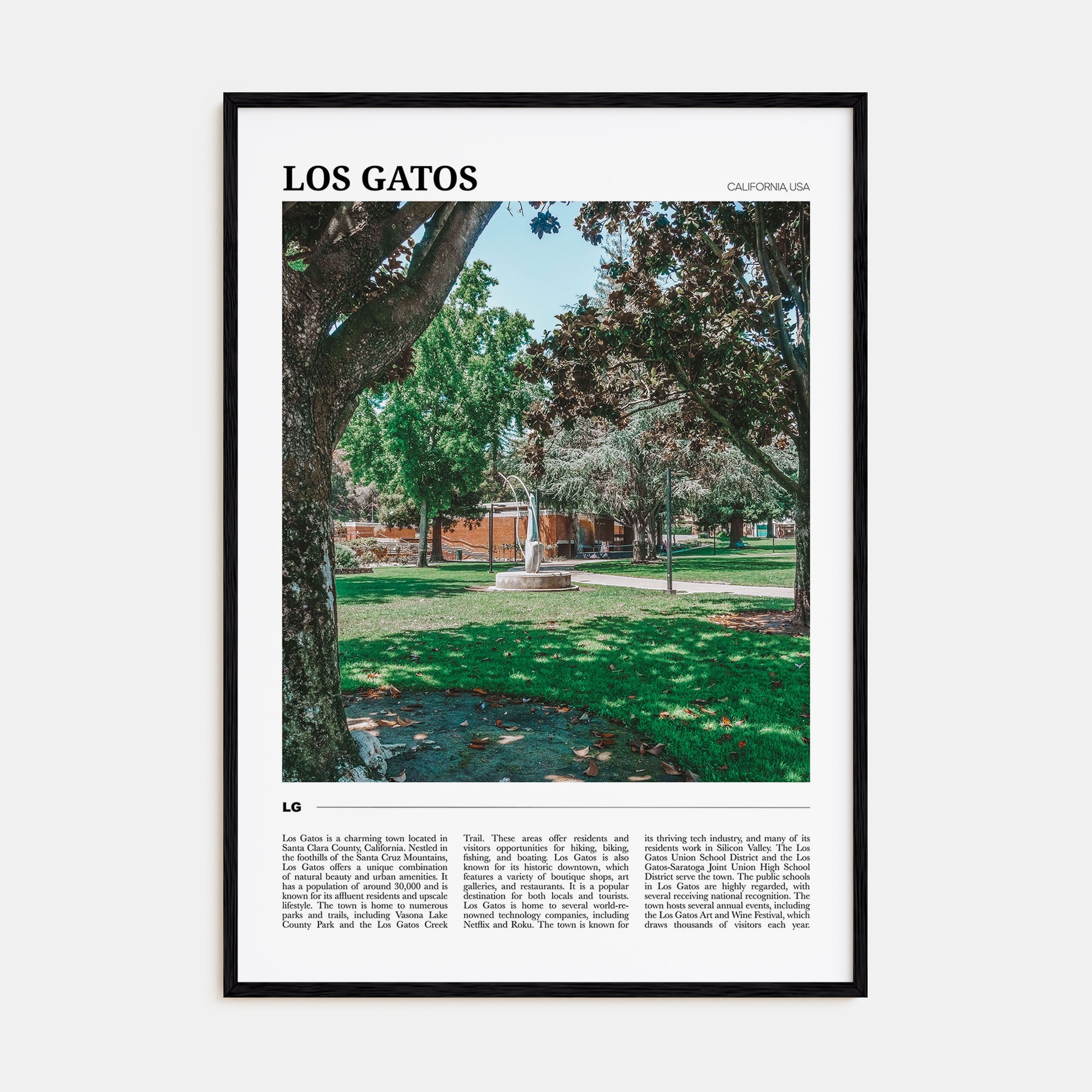 Los Gatos Travel Color Poster