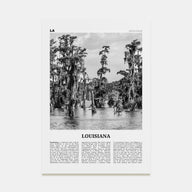 Louisiana Travel B&W No 1 Poster