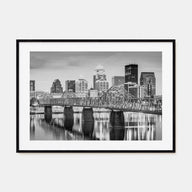 Louisville Landscape B&W Poster