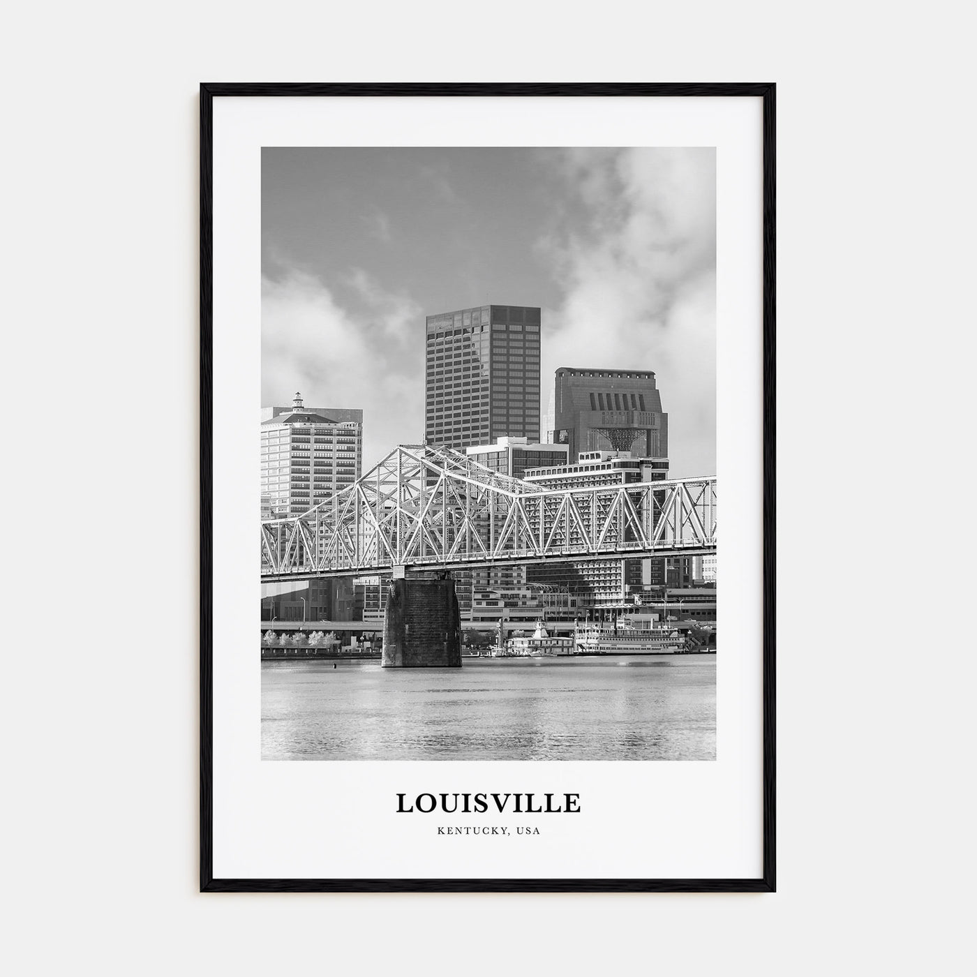 Louisville Portrait B&W No 2 Poster
