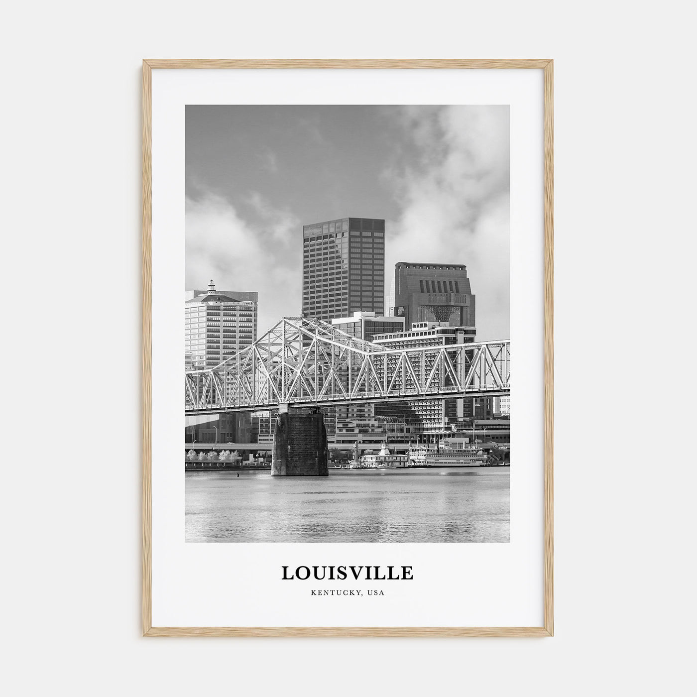 Louisville Portrait B&W No 2 Poster