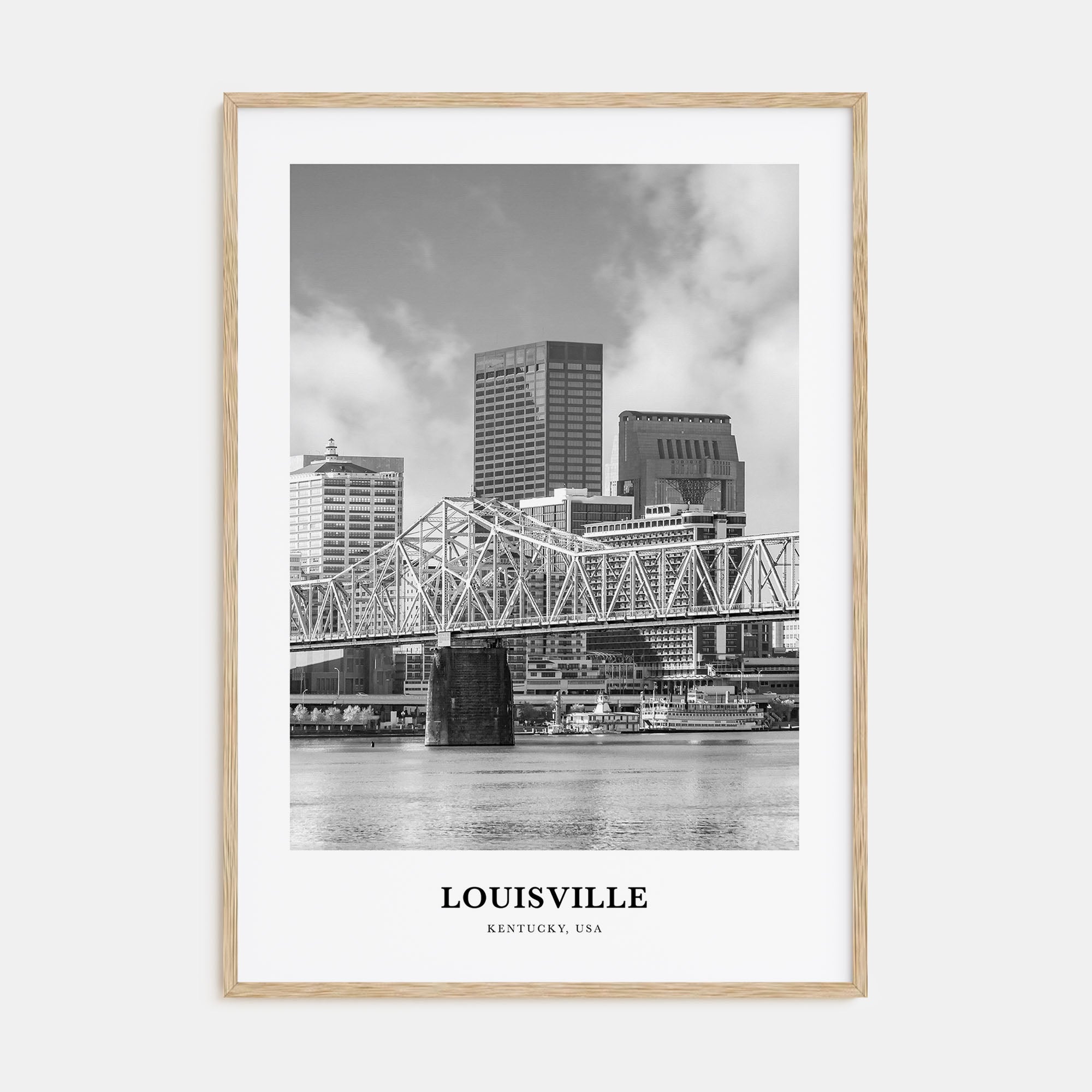 Louisville Portrait B&W No 2 Poster