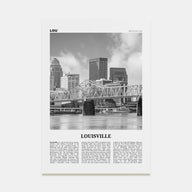 Louisville Travel B&W No 1 Poster