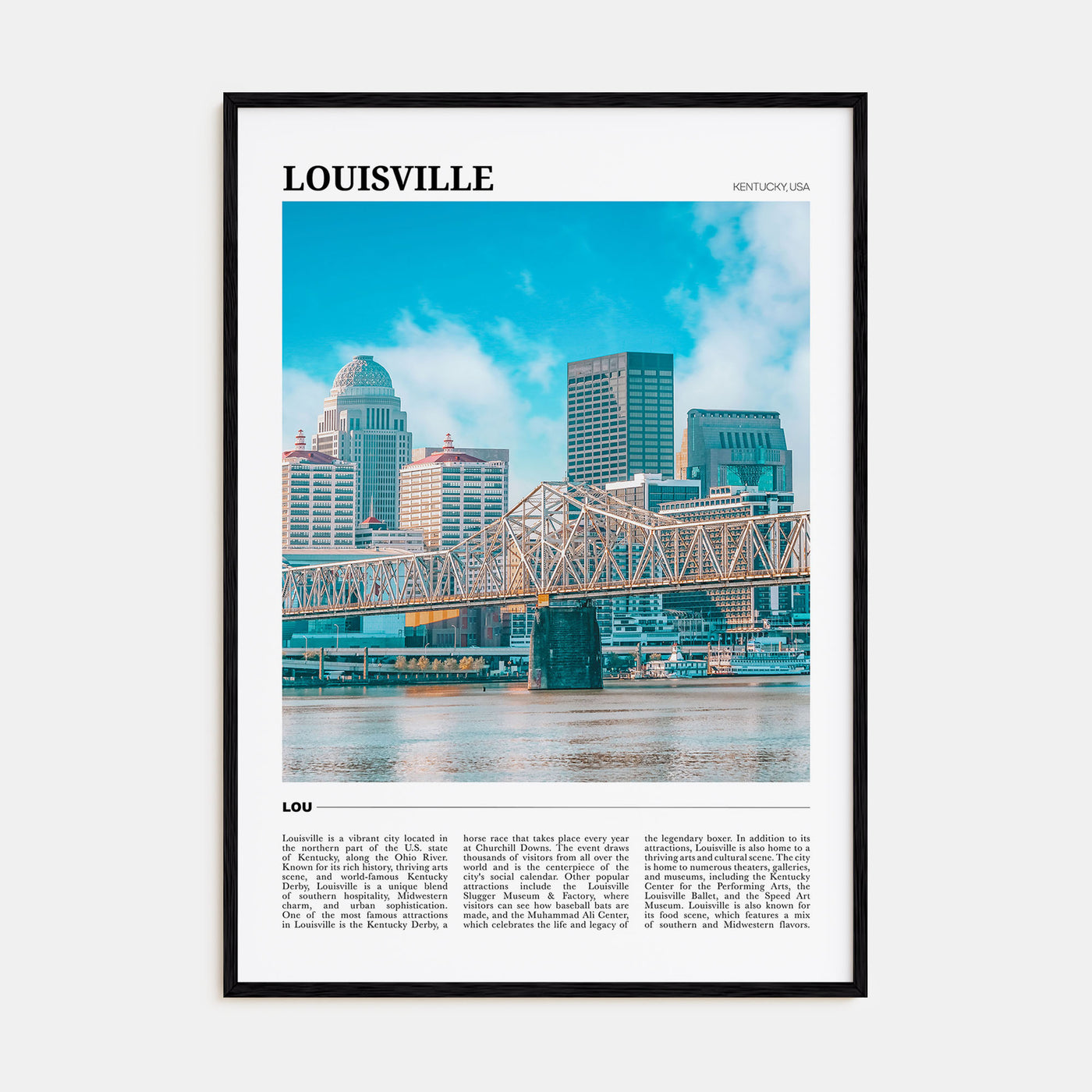 Louisville Travel Color Poster