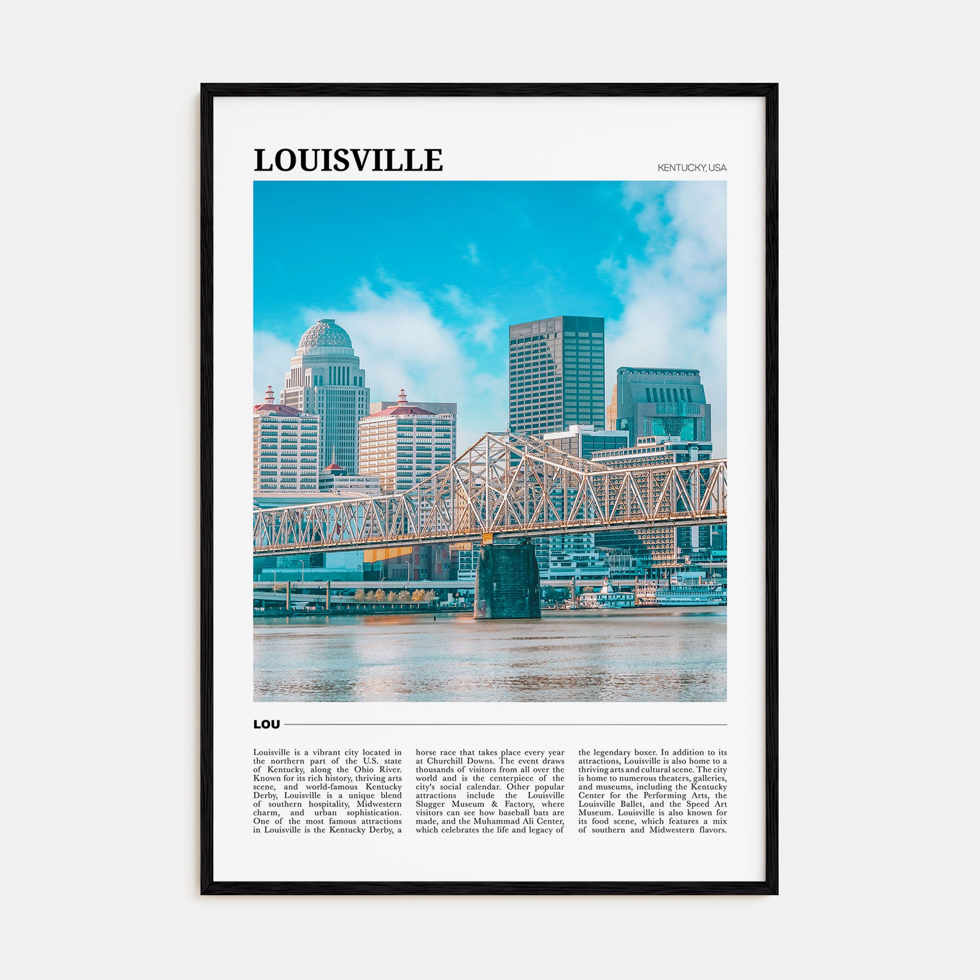 Louisville Travel Color Poster