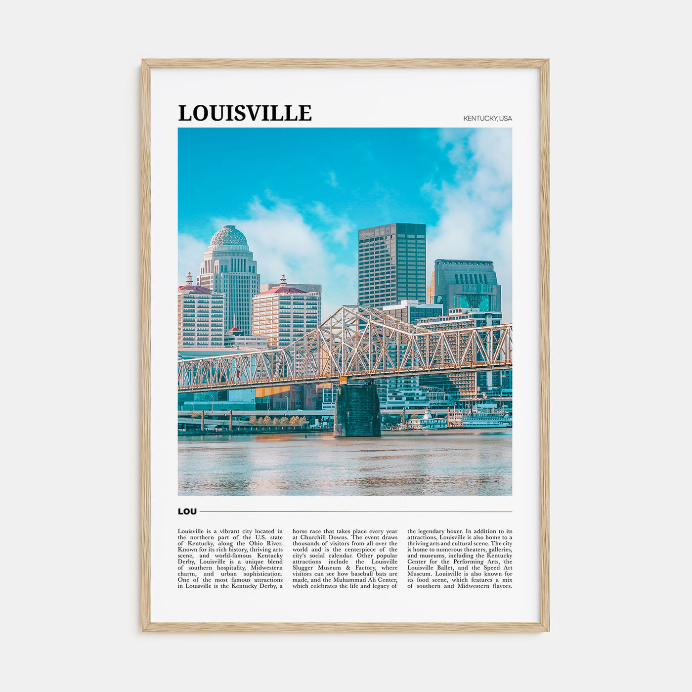 Louisville Travel Color Poster