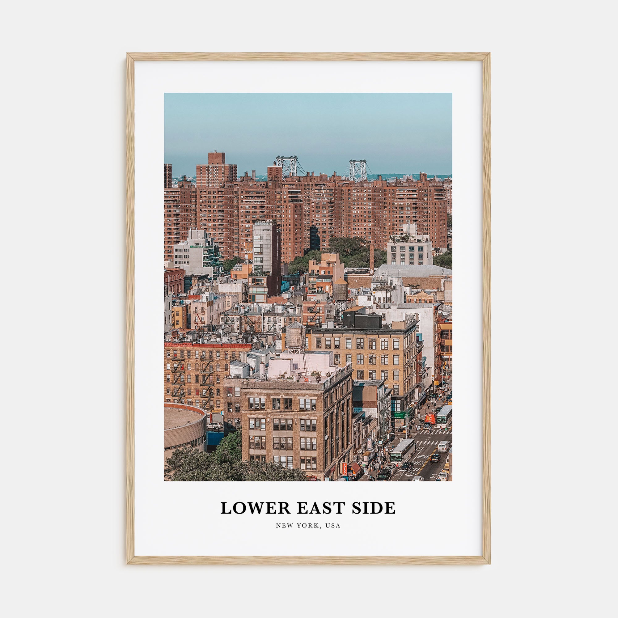 Lower East Side Portrait Color Poster