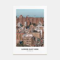 Lower East Side Portrait Color Poster
