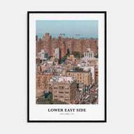 Lower East Side Portrait Color Poster