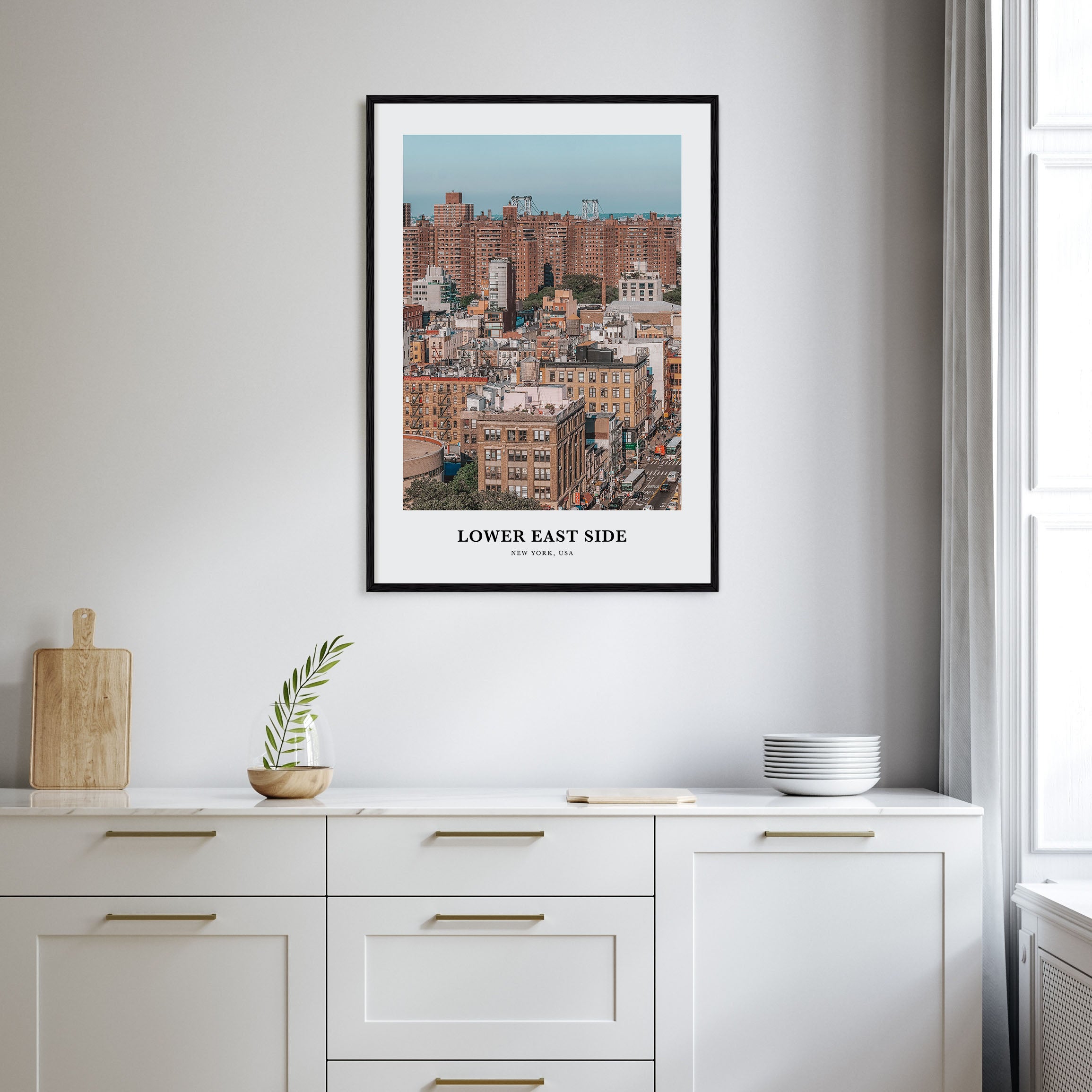 Lower East Side Portrait Color Poster
