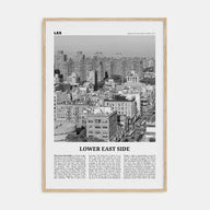 Lower East Side Travel B&W Poster
