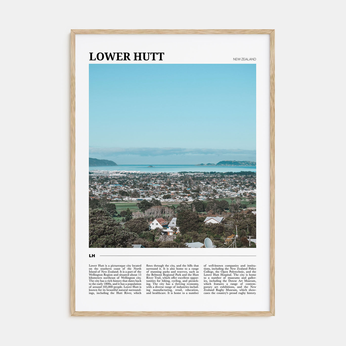 Lower Hutt Travel Color Poster