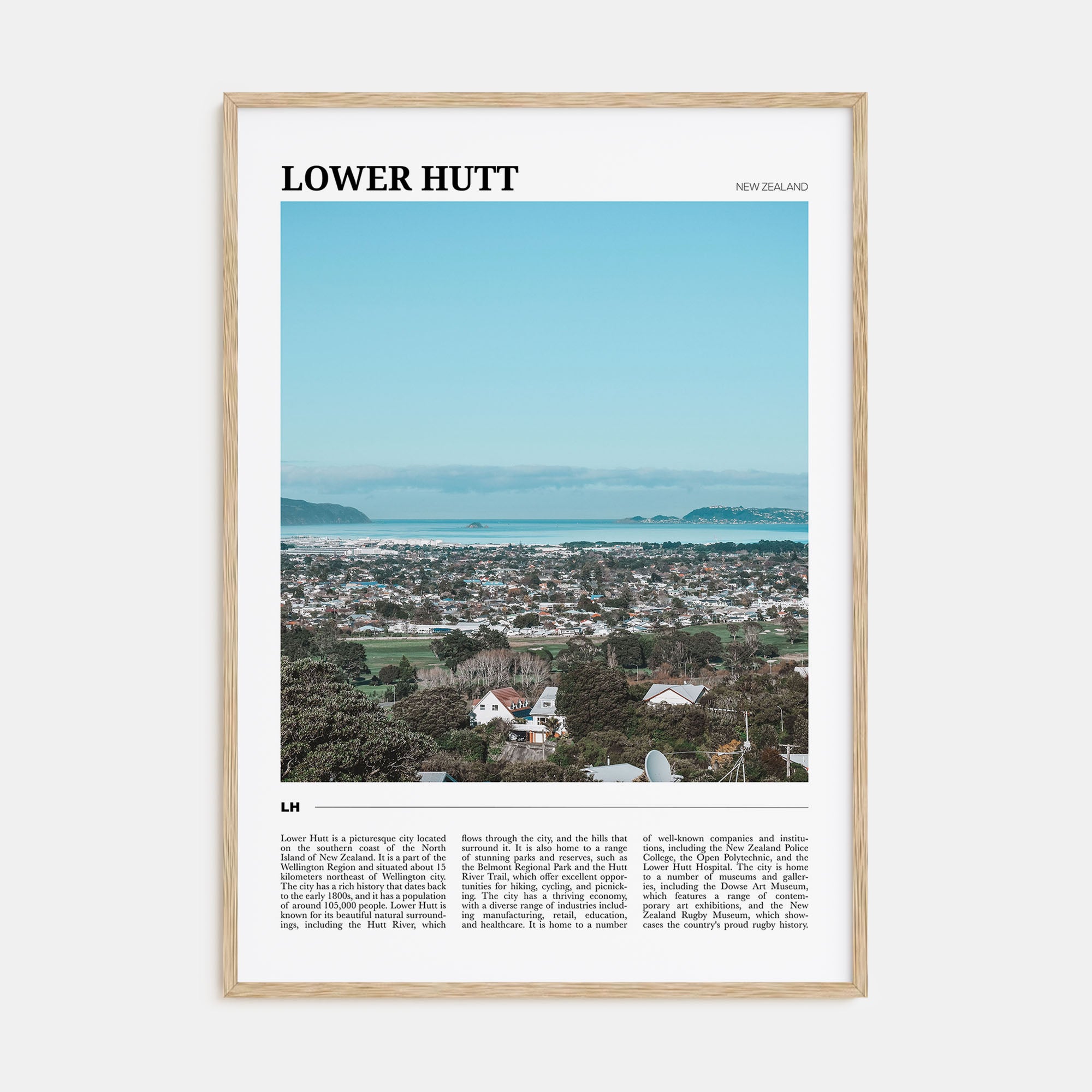 Lower Hutt Travel Color Poster