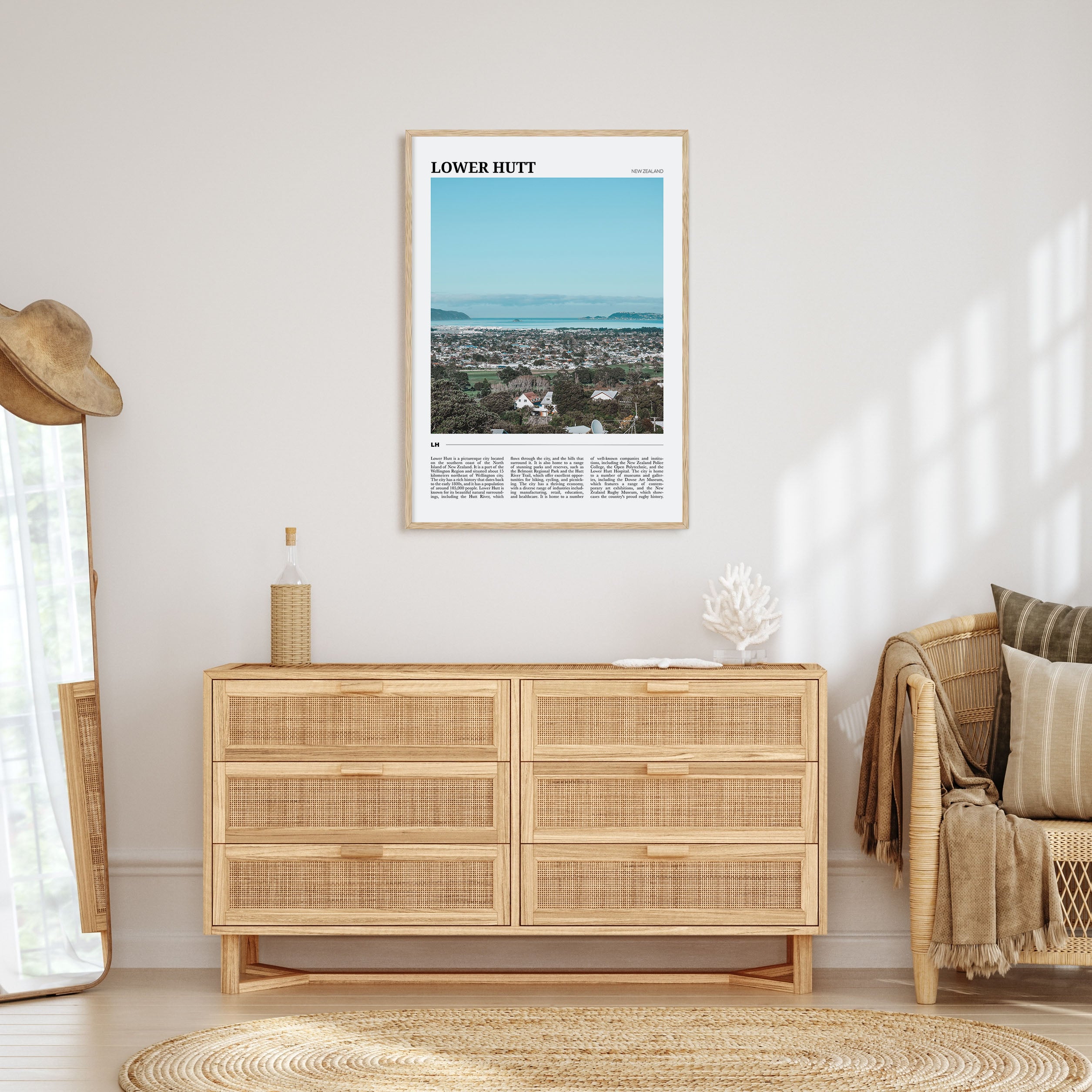 Lower Hutt Travel Color Poster