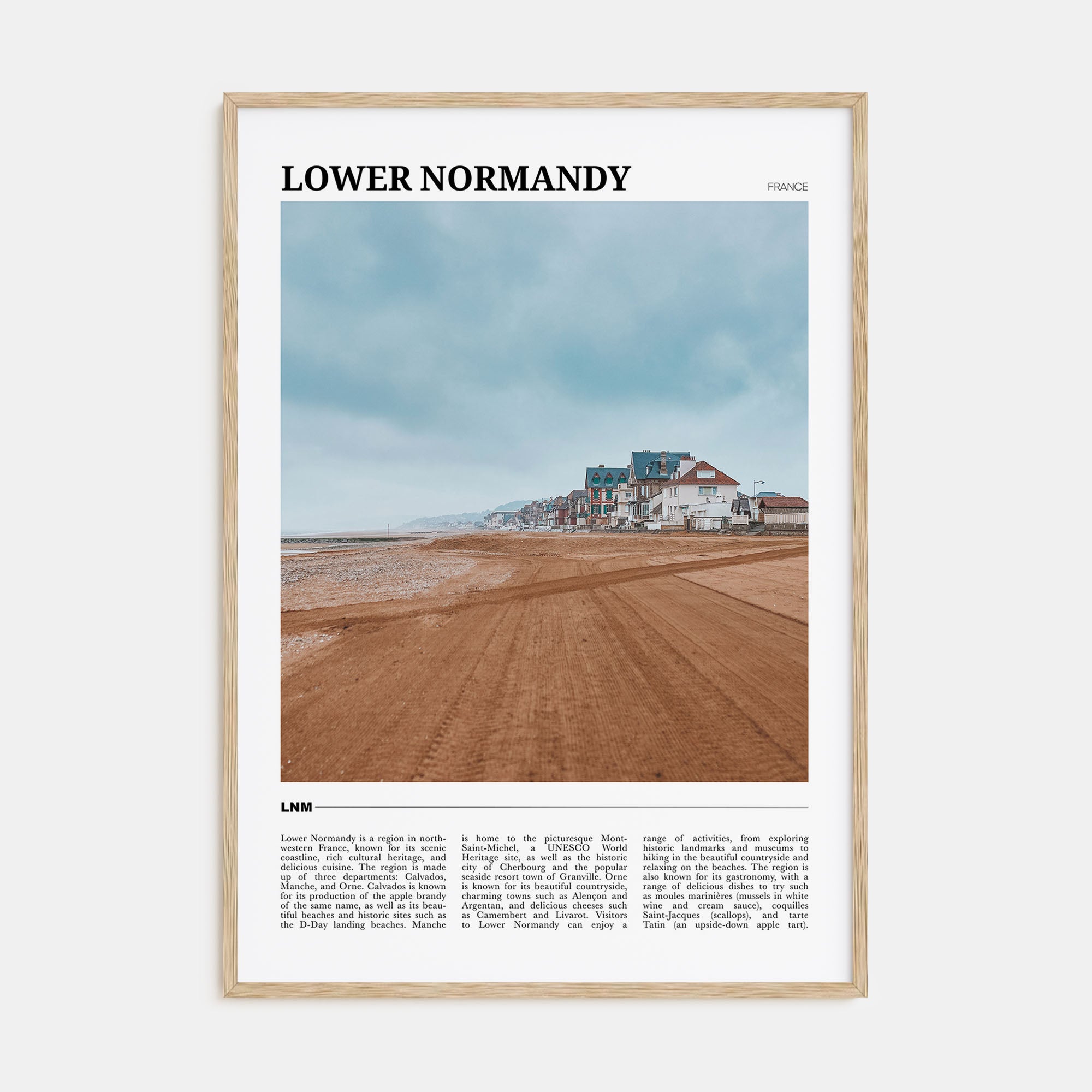 Lower Normandy Travel Color Poster