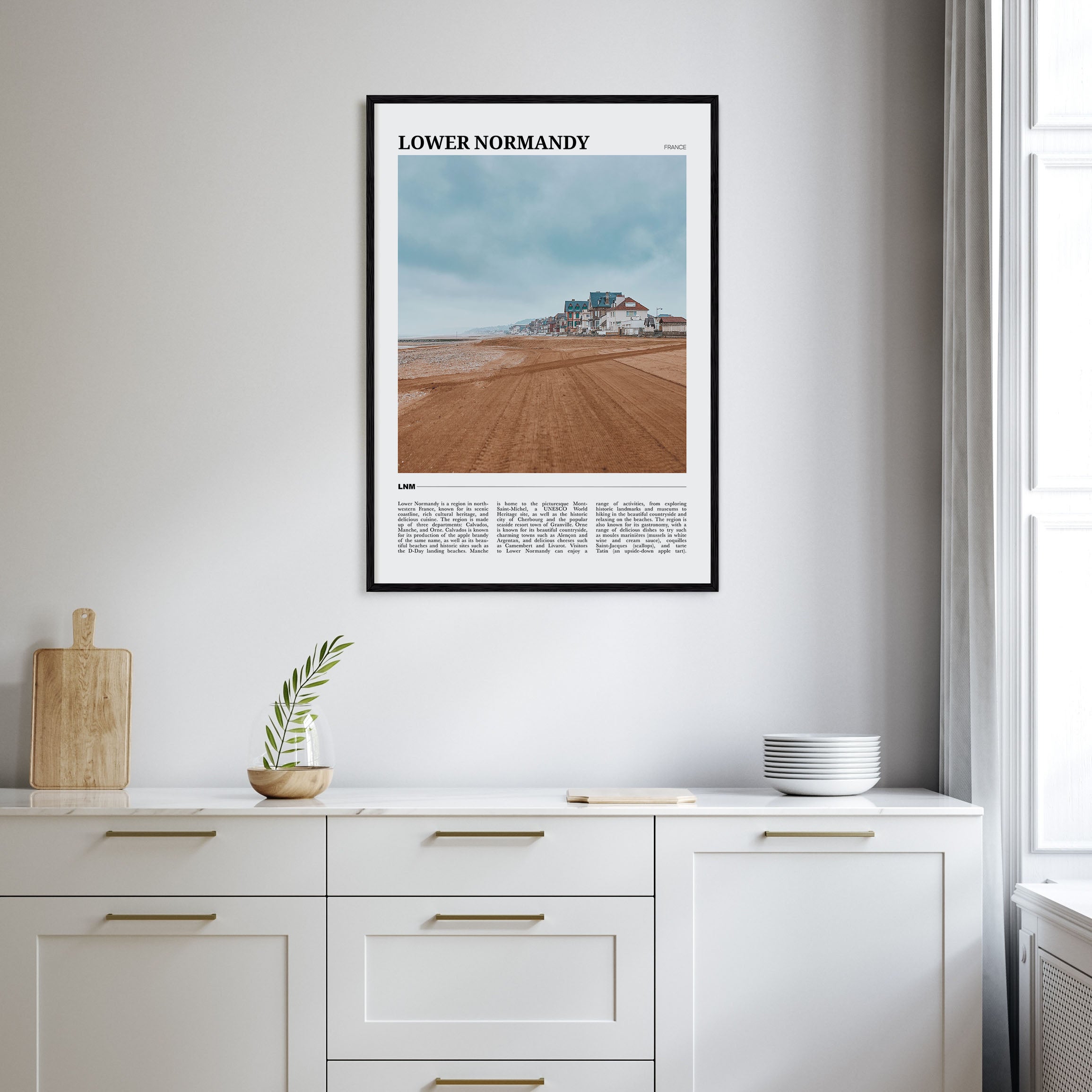 Lower Normandy Travel Color Poster